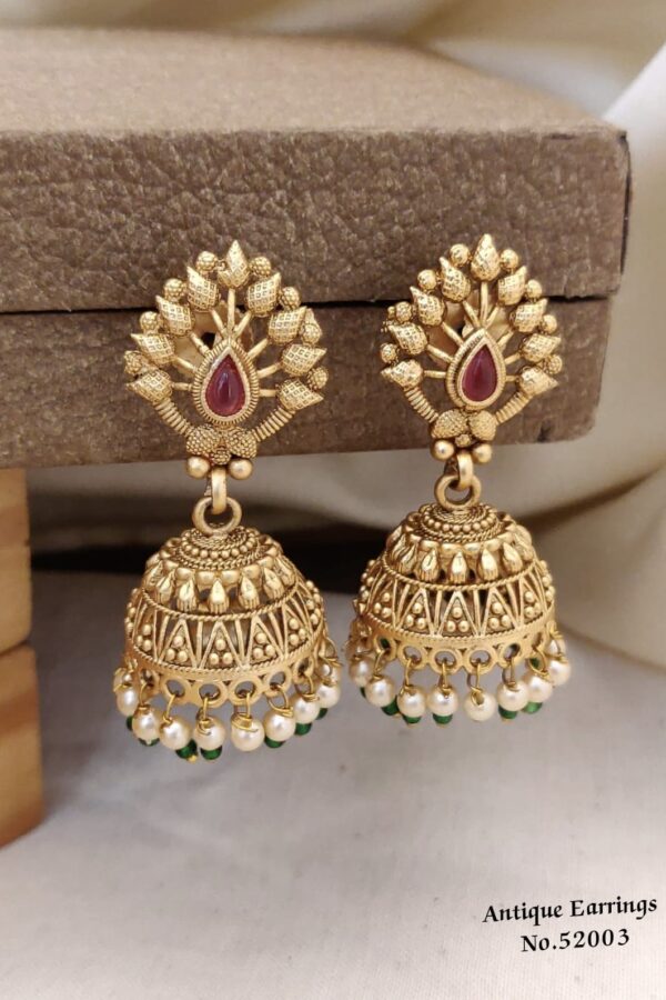 AERS9  Elegant Gold Plated Dangle Earrings with Swarovski Crystals